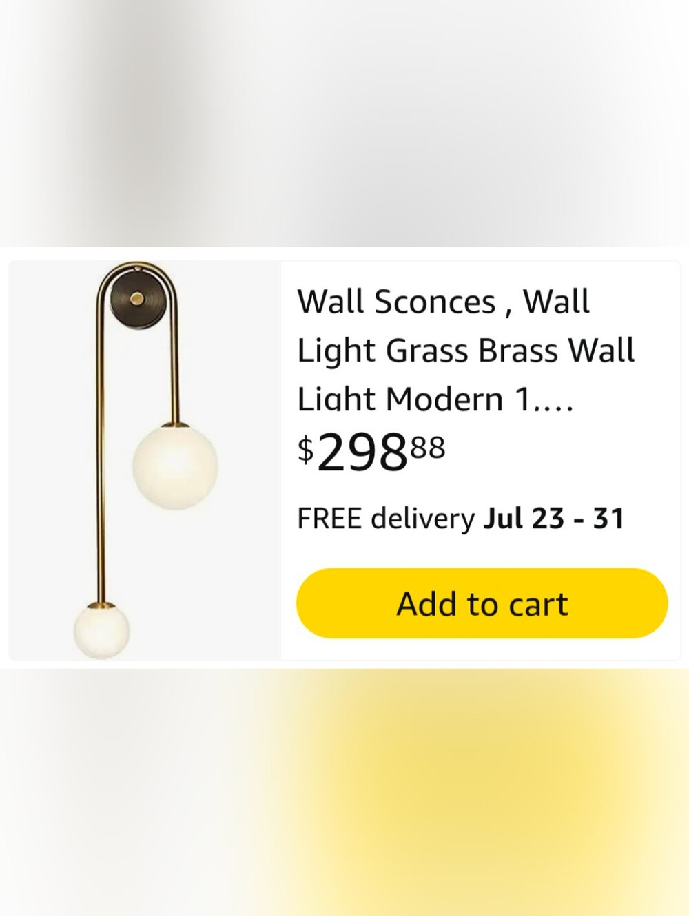 Modern Gold Double Globe Pulley Wall Sconce Light - Picture 6 of 6